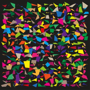 Renk parçalı kaos. Üçgen sivri mozaik. Kırık vektör yüzeyi. Rastgele bir alan. EPS 10.