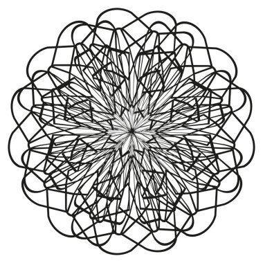 Çizgi sarmal ikonu. Eşmerkezli soyut şekil. El çizimi girdap tasarımı. Vektör çizim formu. EPS 10.