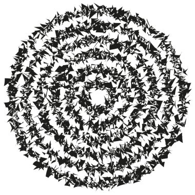 Dairesel süs deseni. Dekoratif mandala tasarımı. Vektör radyal motif. Simetrik geometrik çizimler. EPS 10.