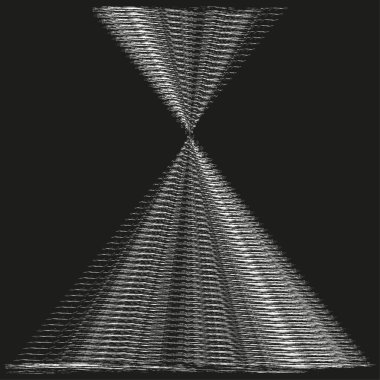 Çapraz ışın deseni. Vektör çizgileri kesişiyor. X şeklinde tasarım. Soyut geometrik kesişim. EPS 10.