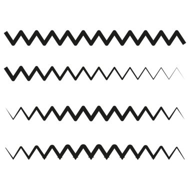 Sembol desenli tasarım. Zigzag geometrik doku. Açısal dalga çizimi. Vektör çizgili arka plan. EPS 10.