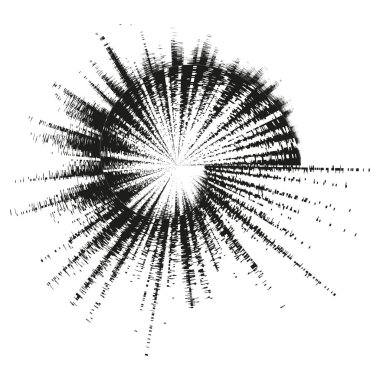 Yıldız simgesi deseni. Parlak patlama sembolü. Geometrik işaret fişeği taşıyıcısı. Siyah dinamik tasarım. EPS 10.