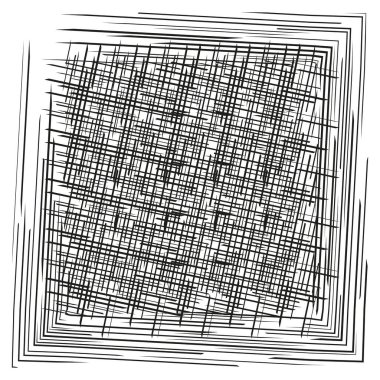 Soyut karalama dokusu. Karmaşık çizgi deseni. Tek renkli el çizimi efekti. Vektör grafik çizimi. EPS 10.