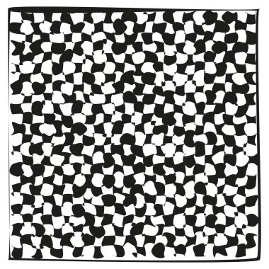 Rastgele mozaik simgesi. Düzensiz piksel alanı. Soyut Vektör deseni. Karmaşık fayans dizisi. EPS 10.