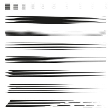 Yatay çizgi deseni. Siyah beyaz çizgiler. Paralel bant tasarımı. Vektör doğrusal arkaplan. EPS 10.