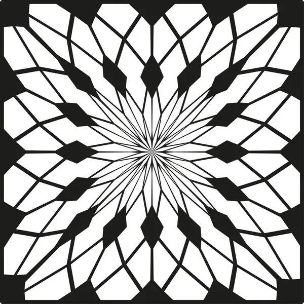 Mandala süs deseni. Geometrik çiçek şekli. Soyut Vektör illüstrasyonu. Dekoratif çizgi sanatı. EPS 10.