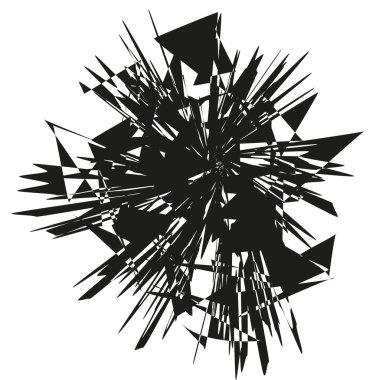 Soyut ok patlaması. Dinamik ve keskin elementler. Kaotik hareket vektörü. Fütürist enerji patlaması. EPS 10.