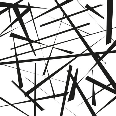 Soyut çizgi deseni. Geometrik kaos dokusu. Rastgele çizgili Vektör. Modern sanat geçmişi. EPS 10.