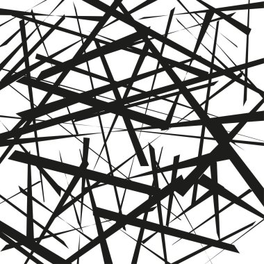 Soyut çizgi deseni. Geometrik kaos dokusu. Rastgele çizgili Vektör. Modern sanat geçmişi. EPS 10.