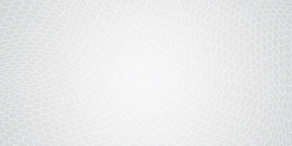 Hexagonal Blanco Textura Fondo Vector Ilustración — Vector de stock