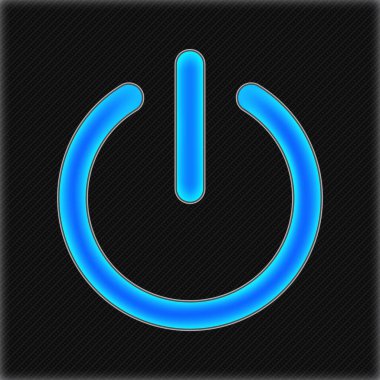 Kapatma düğmesi vektör illüstrasyonunda ışıklandırıldı