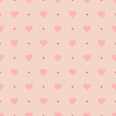 Pembe kalp pürüzsüz arka plan vektör çizimi