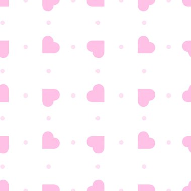 Pembe kalpler pürüzsüz arka plan vektör çizimi