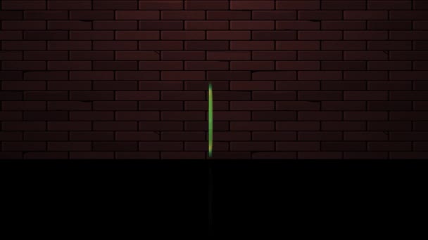 3Dプレミアム品質バッジ回転緑の画面の背景 — ストック動画