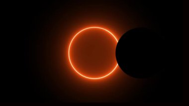 Güneş tutulması etkisi yeşil ekran arkaplanı