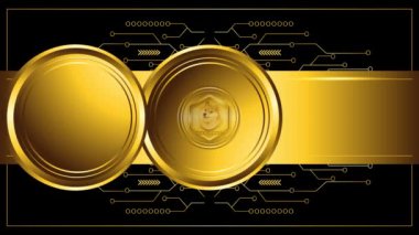 dogecoin şifreleme ticaret illüstrasyon yeşil ekran arkaplanı