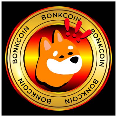 Bonk coin mim jeton kripto para birimi logosu