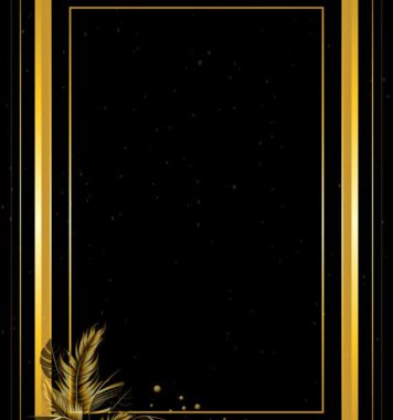 Altın çiçekli çerçeve Mandala düğün davetiyesi yeşil ekran arka plan