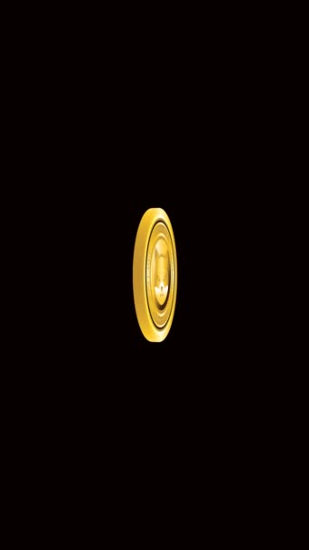 Shiba Inu Crypto Waluta Pionowy Zielony Ekran Tło — Wideo stockowe