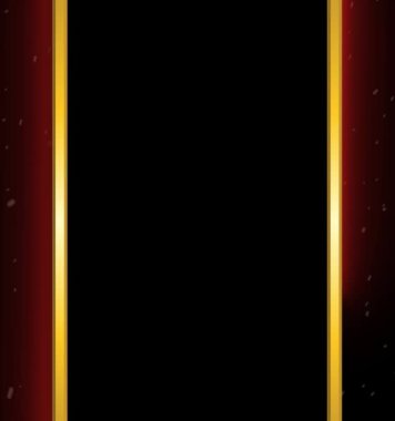 Yeşil ekran arka planına sahip altın çerçeve