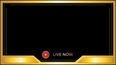 lüks altın çerçeve canlı yeşil ekran arkaplan