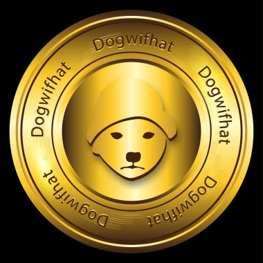 Altın sikke köpek şapkası sembolü