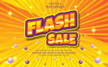 flash sale metin efekti ortam tanıtım arkaplanı