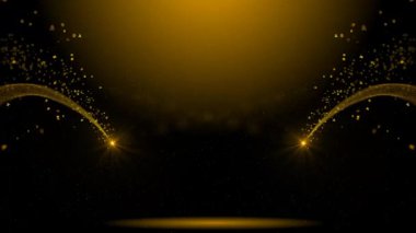 altın parçacık etkisi yeşil ekran arkaplanı