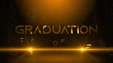 2025 mezuniyet sınıfı sahne ışığı arkaplanlı metin efekti