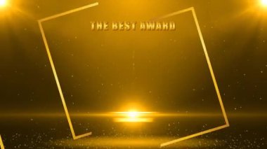 Lüks altın en iyi ödüllü ışık efekti arka planı