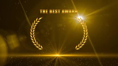 en iyi ödül etiketi yıldız ışığı efekti arka planı