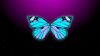 Kelebek animasyonu yeşil ekran arkaplanı