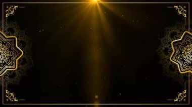 soyut arkaplan mandala süsü yıldız ışığı efektiyle