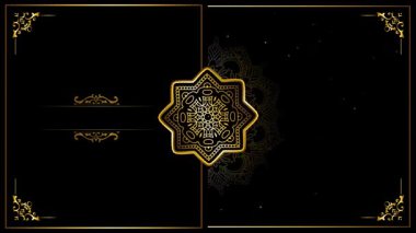 Altın mandala süslemeli klasik arkaplan