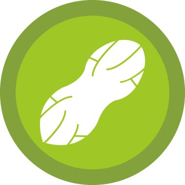 Peanut web simgesi, vektör illüstrasyonu