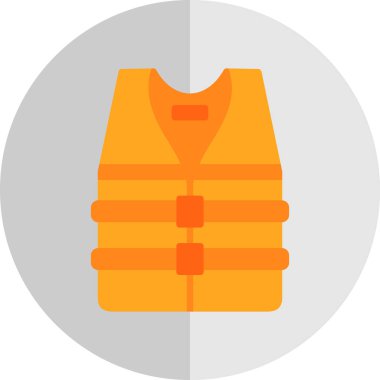 Can yeleği vektör simgesi 