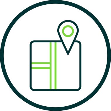 harita pin konumu simgesi düz biçimli