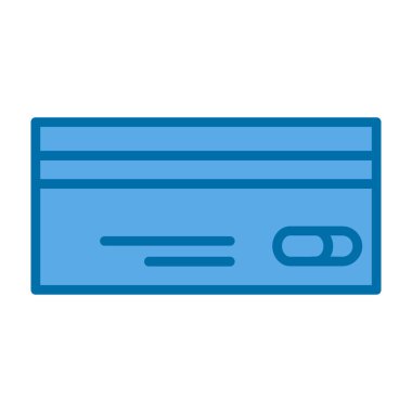 Kredi kartı simgesi, vektör illüstrasyonu