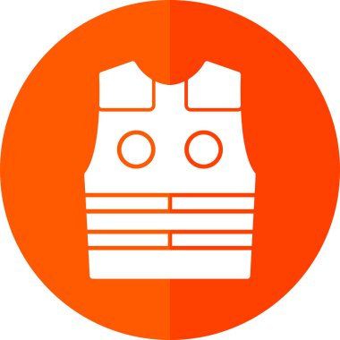 Yelek. Web simgesi basit illüstrasyon