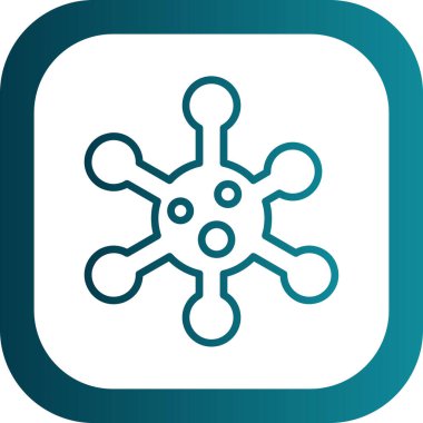 Kar Tanesi simgesi, vektör illüstrasyonu