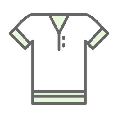 Tişört simgesi tasarımı. Tişört, ikon, pamuk, erkek gömleği, günlük kıyafet, kıyafet vektörü illüstrasyonu