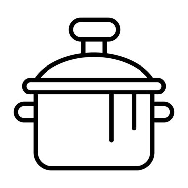 yemek tenceresi simgesi, taslak biçimi