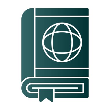 Pasaport web simgesi vektör illüstrasyonu