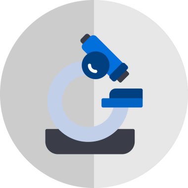 mikroskop simgesi, vektör illüstrasyonu basit tasarım