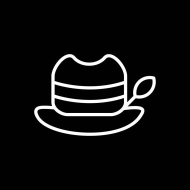 Şapka ikonu. vektör illüstrasyonu