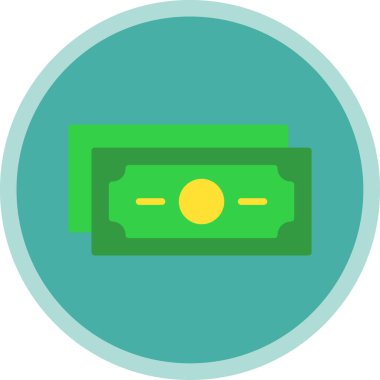 Web ve mobil uygulama tasarımınız için para simgesi, dolar logosu konsepti 