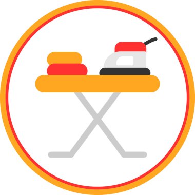 Demir tahta simgesi, vektör illüstrasyonu basit tasarım