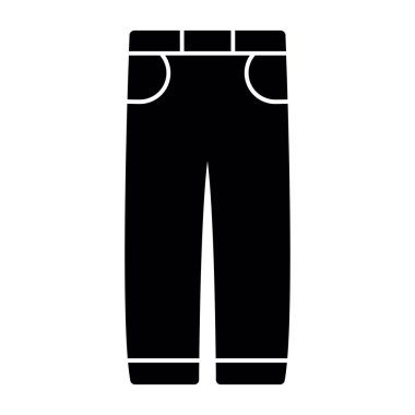 Pantolon ikonu. Web için basit pantolon vektör simgesi çizimi