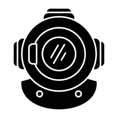 diving helmet icon vector illustration