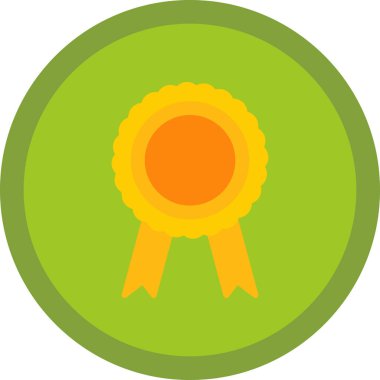 Madalya. Web simgesi basit illüstrasyon